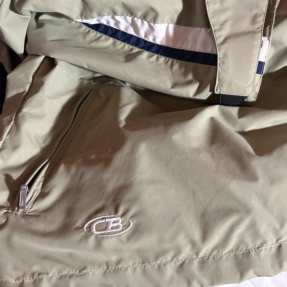 CB Sports Jacket Unisex Light Olive Green Windbreaker 100% Nylon NWOT - Picture 5 of 13